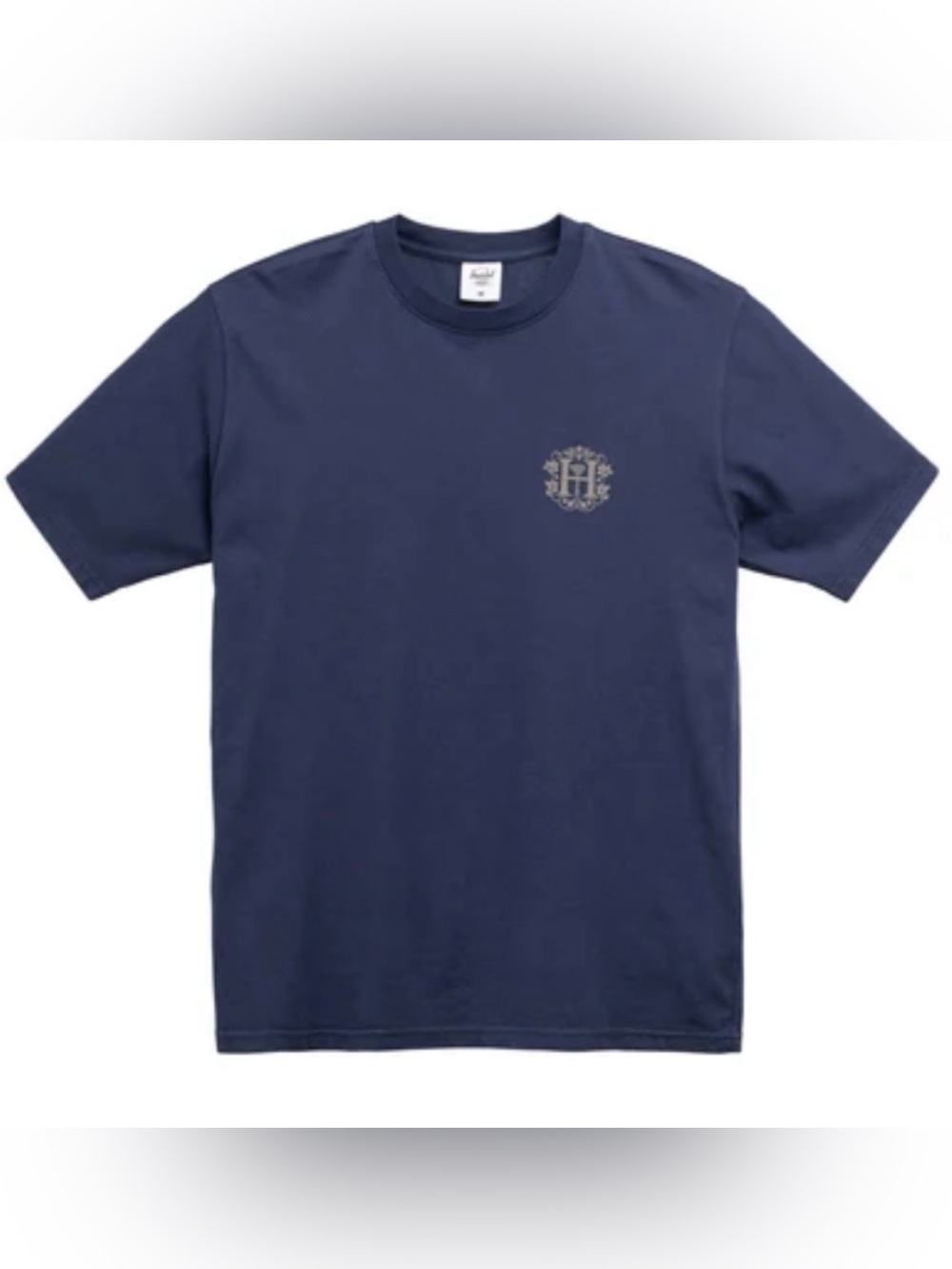 Herschel Supply Co. Crest Logo Tee Navy Blue Men's XXL (fits XL)
